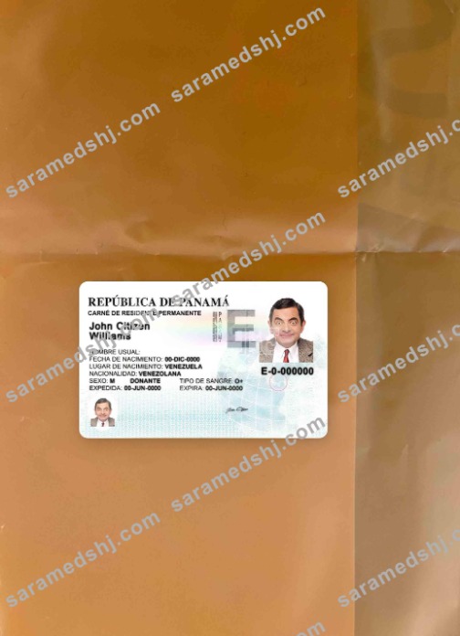 Panama residence permit photolook FRONT